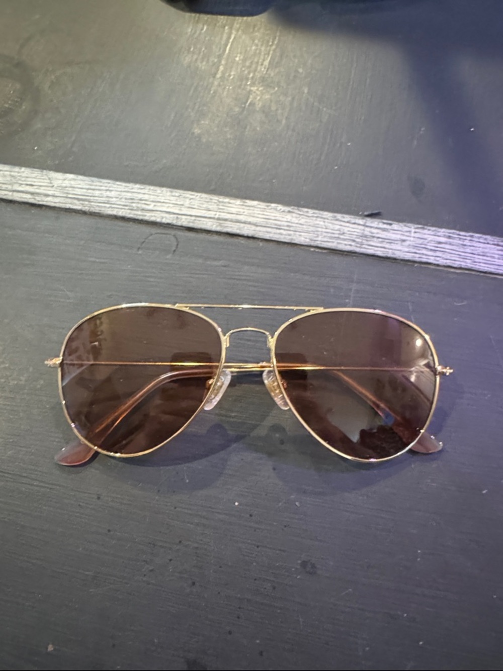 Classic Women’s Aviator Sunglasses - Gold Frame with Brown Lenses